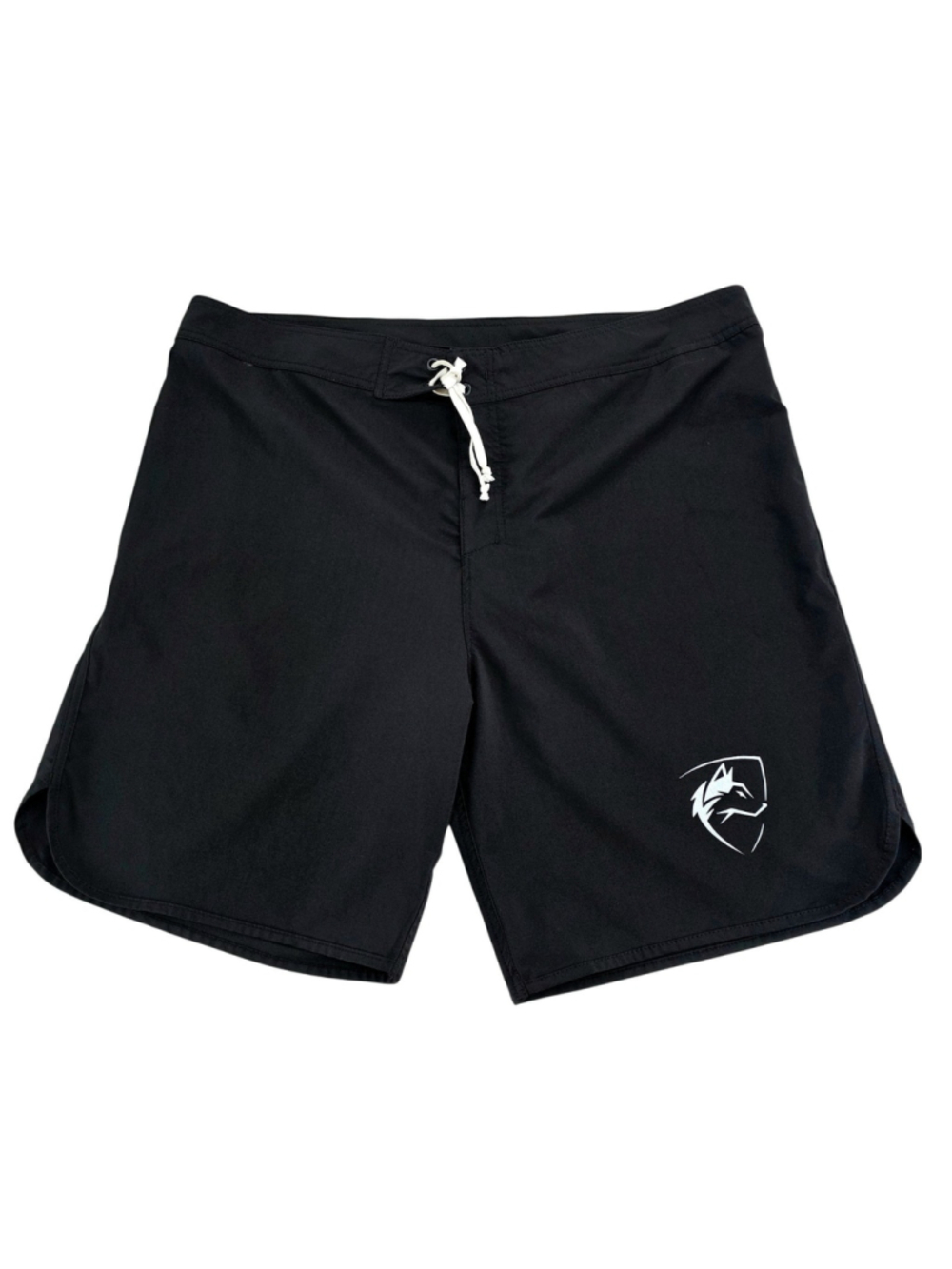Alphalete Athletics Mens XL Board Shorts Black Linerless Lace Up Zip Pocket